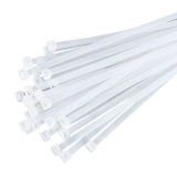 Белые нейлоновые кабельные стяжки, 5×250мм, 4.6мм, 250 шт