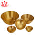 Đồng nguyên chất dày brass bát nhà đồng may mắn bát vàng bát gạo Phật phía trước nước bát đồng bộ đồ ăn đồ trang sức Phong Thủy đồ trang trí Trang trí nội thất