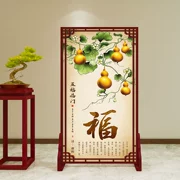 Phong cách Trung Quốc mới phân vùng màn hình phòng khách chặn hiện đại vải đơn giản phòng ngủ sàn gỗ cứng tùy chỉnh màn hình chỗ ngồi vách văn phòng