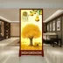 vách ngăn phòng ngủ bằng nhựa Màn hình nhập phong cách Trung Quốc mới vách ngăn lối vào phòng khách vải đơn giản hiện đại văn phòng màn hình ghế gỗ nguyên khối hai mặt đơn giản vách ngăn tivi vách ngăn cầu thang tam cấp 