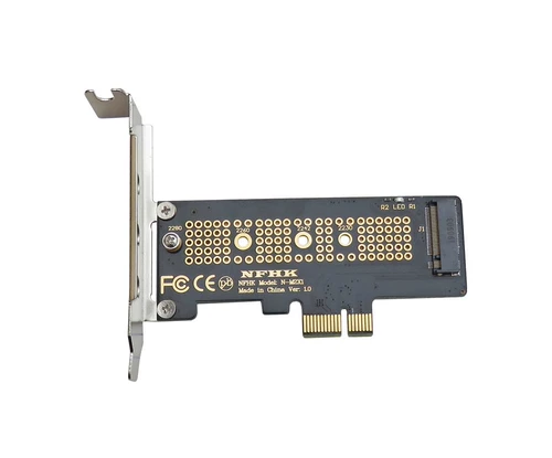 Половина высокая стенда nvme pcie m.2 ngff ssd to pcie x1 card card pcie x1 to m.2