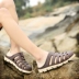 Mùa hè mới lỗ giày nam bộ chân dép dép đi biển giày chống trượt mềm dưới cùng dép baotou ngoài trời giày thủy triều - Sandal giày dior nam Sandal