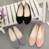 Mới của Hàn Quốc phiên bản của mùa hè nông miệng peas giày thấp để giúp các bộ nhọn của bàn chân làm việc giày phẳng giản dị giày thường của phụ nữ Giày cắt thấp