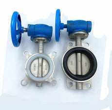 Клапан-бабочка 304对夹式蝶阀 涡轮天然胶 丁晴胶 硅胶 2寸3寸4寸5寸6寸8寸10寸