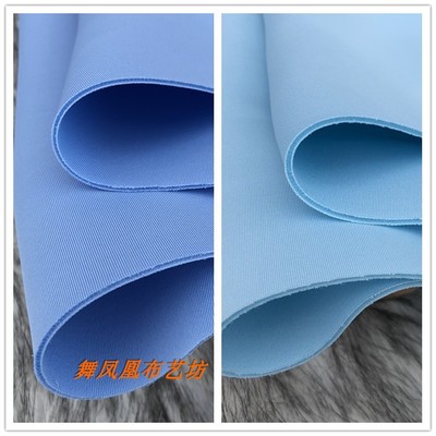 taobao agent Water blue sky blue space cotton fabric Vacuum wire knitted fabric Bubble air layer space layer fabric