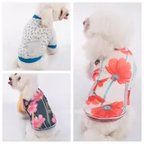 Бесплатная доставка собачья хлопковое пальто aluspai осень и зимняя толстая хлопчатобумажная куртка плюшка, чем одежда для домашней одежды Panda Panda