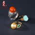 Nhẫn pha lê tự nhiên Ngọc lam Garnet Topaz và Tianbiyu Moonstone Trang sức Cựu chiến binh 7 nhẫn cặp bạc Nhẫn