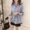 Mùa thu áo dài tay nữ chất béo mm size lớn nữ buông thả mỏng giữa dài đoạn đáy áo nước ngoài Han Fan áo thủy triều áo sơ mi trắng nữ công sở