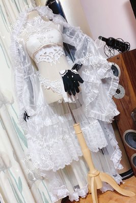 taobao agent [MIMOSA] COSPLAY clothing*Neil mechanical era*2B*flower marriage*wedding dress*fan*cos