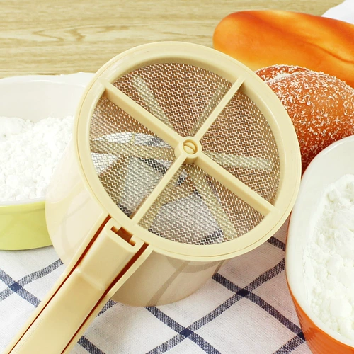 Выпекать инструмент мука сито сито из нержавеющей стали сети утечка