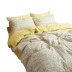 Bắc âu giường bốn mảnh bông cotton sheets quilt cover 1.5 giường 1.8 m đơn giản 4 ba mảnh hiện đại phong cách Bắc Âu chăn ga gối đệm hanvico giảm giá Bộ đồ giường bốn mảnh