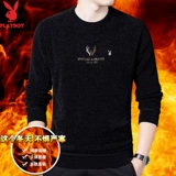 Playboy, демисезонный свитер, флисовый базовый удерживающий тепло шерстяной лонгслив, увеличенная толщина, оверсайз