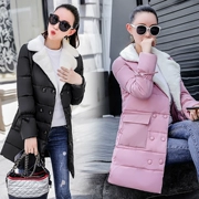 Áo cotton mùa đông nữ 2018 mới chống mùa phiên bản Hàn Quốc của chiếc áo dài tự dày áo khoác mùa đông dày