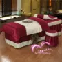 Cao cấp vẻ đẹp giường bao gồm bốn bộ thẩm mỹ viện đặc biệt massage trị liệu massage giường thiết lập với lỗ đặc biệt cung cấp khăn trải giường spa