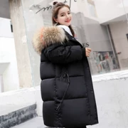 Áo bà bầu mùa đông xuống áo khoác cotton nữ phiên bản Hàn Quốc của phần dài cotton rộng kích cỡ rộng áo khoác cotton dày áo khoác thai