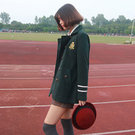 Hagen sinh viên Nhật Bản cao đẳng gió len áo đôi ngực ve áo trong phần dài của áo len mùa thu và mùa đông dày áo khoác