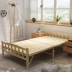 Giường dày rắn gỗ gấp giường đơn giản một mét giường gỗ thông giường cũi giường nhà cot một mét - Giường Giường
