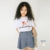 Cô gái tùy chỉnh phiên bản Hàn Quốc phiên bản Hàn Quốc của quần short mặc ngoài mùa hè màu sắc thời trang đường phố gió hoang dã quần short denim - Quần jean Quần jean