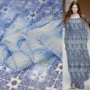 ● Ultra-lửa dòng thiết kế đồng bộ vải lụa [] bản gốc tie-dye vườn hoa Shun Yu Georgette - Vải vải tự làm vải linen may quần