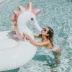 Người lớn ban đầu vòng bơi lớn rose gold flamingo nước inflatable núi unicorn nổi giường wings nổi hàng Cao su nổi