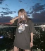 [Cổ phiếu Bắc Kinh] trống rỗng dựa trên núi cơ khí thương hiệu nữ ngắn tay hip-hop OVERSIZE áo thun nam và nữ - Áo phông thể thao