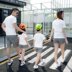 Cha mẹ và con mặc mùa hè 2018 gia đình mới của ba mẹ và con gái nữ kích thước lớn ngắn tay t- shirt gia đình nhà thiết lập Trang phục dành cho cha mẹ và con