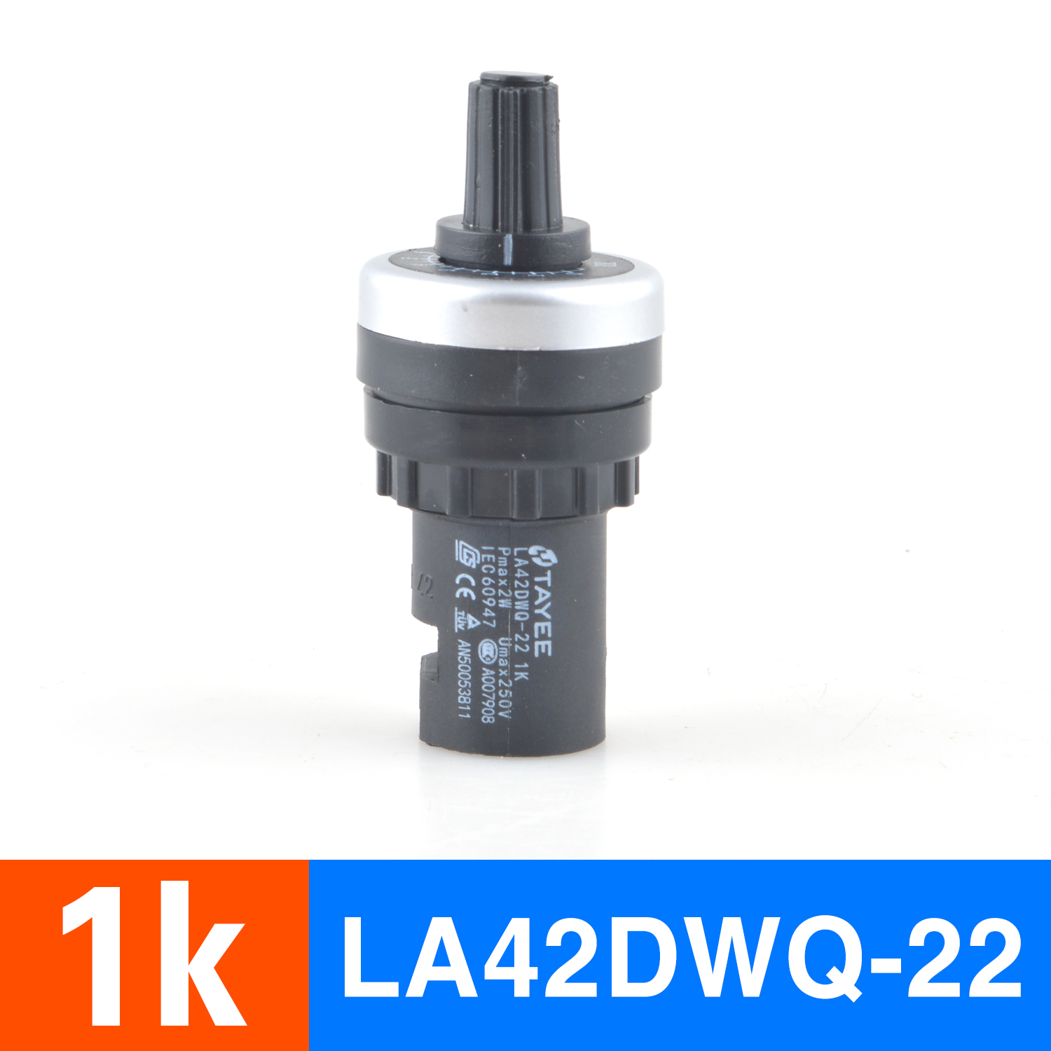 Genuine 1Kquality goods Shanghai Tianyi Frequency converter adjust speed potentiometer precise LA42DWQ-22 governor 22mm5K10K