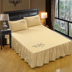 Hàn quốc Simmons Giường Cover Bed Váy Giường Đặt Mảnh Duy Nhất Tinh Khiết Sắc Tố Màu Gió Đơn Giản Tấm Trượt 1.5 m1.8 m Giường Gạo Váy Petti