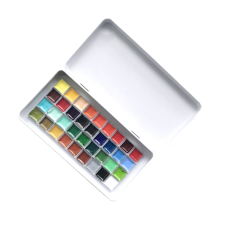 Japanese import Phoenix, pigment watercolour, container ancient style, 36 colors