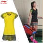 2018 Li Ning Tang Bạn Cúp Cầu Lông ASKN032 Ăn Mặc Nữ Khô Nhanh New York Trình Diễn Thời Trang Chính Hãng vợt lining