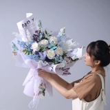 Трехмерный цветочный магазин из ПВХ с бабочкой, новая коллекция, букет, подарок на день рождения