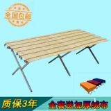 Артефакт бамбука бамбука ночного рынка, чтобы закрыть портативный портативный стол за одну секунду