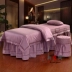 Bông đẹp trải giường bốn bộ bán buôn tùy chỉnh cao cấp cotton vẻ đẹp salon massage cơ thể khử trùng giường bìa