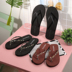 New non-slip vài flip-flops mùa hè Hàn Quốc phiên bản của nam giới và phụ nữ giày clip kéo dép thời trang phẳng giày bãi biển Dép