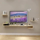 Шкаф с твердым деревом визит на стену телевизионной шкаф верхняя коробка полки гостиная полка