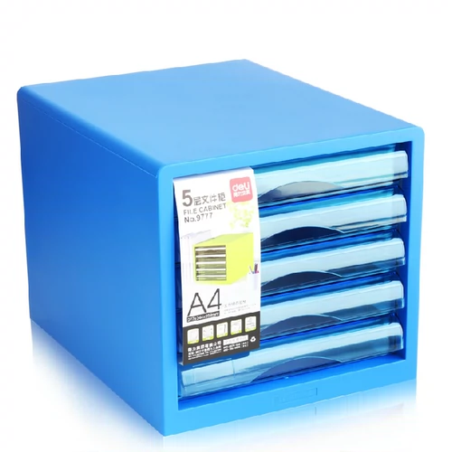 Бесплатная доставка 9777 Пятислойный файловый шкаф цвет 5 -Layer Desktop File Cabine Ящик пластиковый шкаф для хранения данных шкаф