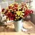 Mô phỏng hoa hồng nhỏ trang trí nhà phòng khách bàn cà phê Cây PE đơn hoa khô lụa hoa giả trang trí hoa - Trang trí nội thất