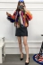 Lông áo ngắn nữ mới bọ cạp lông cáo chín điểm tay áo cổ tròn mỏng là phiên bản Hàn Quốc mỏng của chương trình khuyến mãi chống mùa áo lông cừu nữ Faux Fur