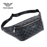 Armani, нагрудная сумка, сумка на одно плечо для отдыха, универсальная поясная сумка, спортивная сумка, из натуральной кожи