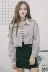 Mùa xuân phụ nữ mới Hàn Quốc tua mặt dây chuyền túi lớn vải to sợi cao eo áo khoác ngắn sinh viên bình thường áo sơ mi thủy triều Áo khoác ngắn