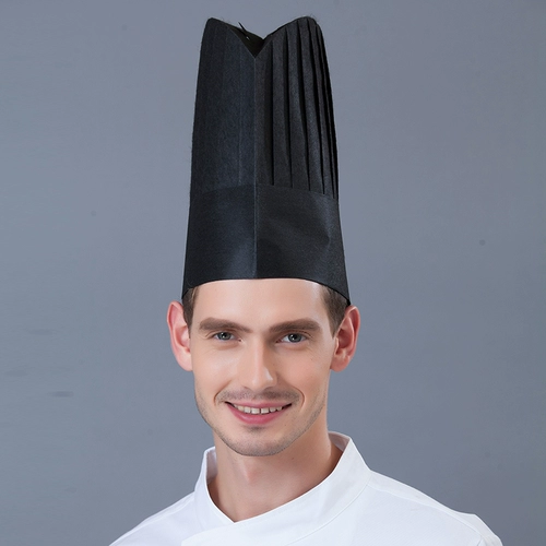 Шеф -шляпа Отель Ресторан ресторан кухня одноразовая шляпа не -слояная нация высокая шляпа с квартирой куполо