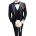 Phù hợp với phù hợp với nam gió Anh Slim Hàn Quốc phiên bản của phù hợp với nhỏ ba mảnh phù hợp với chú rể wedding dress máy chủ quần áo triều Suit phù hợp