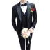 Phù hợp với phù hợp với nam gió Anh Slim Hàn Quốc phiên bản của phù hợp với nhỏ ba mảnh phù hợp với chú rể wedding dress máy chủ quần áo triều quần nam Suit phù hợp