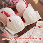 Cotton mỏng dễ thương dễ thương kích thước lớn chất béo m bra cosplay y tá đồng phục cám dỗ cô gái đồ lót