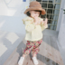 Cô gái mặc mùa xuân búp bê Hàn Quốc phiên bản của trẻ em bình thường của dài tay bông áo sơ mi nữ bé con áo sơ mi 1-6 tuổi Áo sơ mi