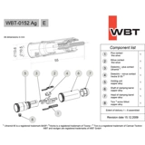 Немецкий оригинал WBT 0152AG 0152 Серебряная версия серебряной серебра