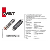 Оригинальный немецкий WBT 0102AG Sterling Silver Version версия Hifi Fever Sound RCA Сигнальная заглушка One Box из бесплатной доставки