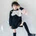 Quần áo mùa thu cha mẹ trẻ em 2018 mùa xuân mới mùa đông mẹ phụ nữ thời trang Hàn Quốc áo len cotton áo thun gia đình Trang phục dành cho cha mẹ và con