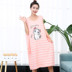 Thêm kích thước lớn nightdress chất béo mm200 kg cộng với phân bón tăng nữ mùa hè cotton ngắn tay áo phương thức Hàn Quốc phiên bản của bộ đồ ngủ dài Đêm đầm
