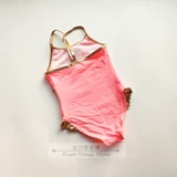 Выйдите из Meijan Flayd ** DLES3-6-летняя девочка с купальными апельсиновыми лапшами, трехмерной ткани, вышитой единорог